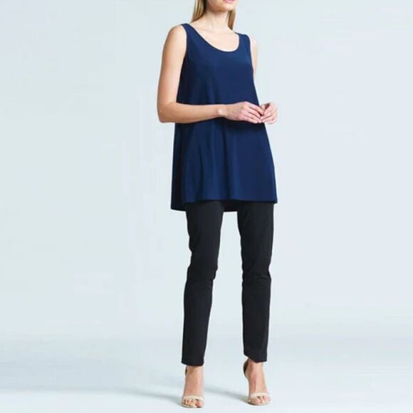 Clara Sun Woo Periwinkle Long Scoop Tank - Picture 1 of 11